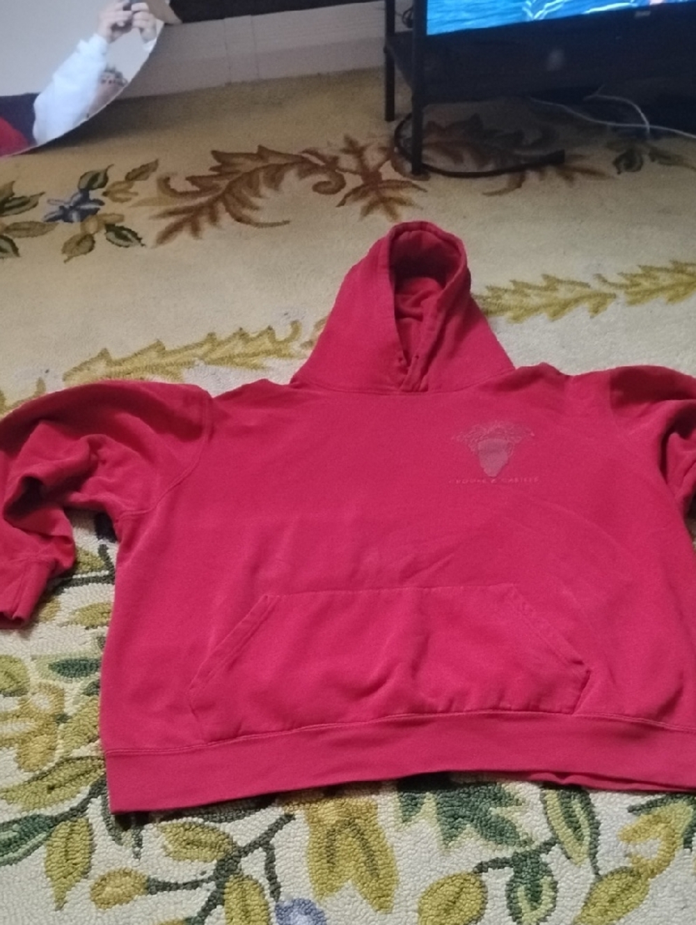 Men's Red Vintage XXL Crooks & Castles Medusa Hoodie Streetwear Designer